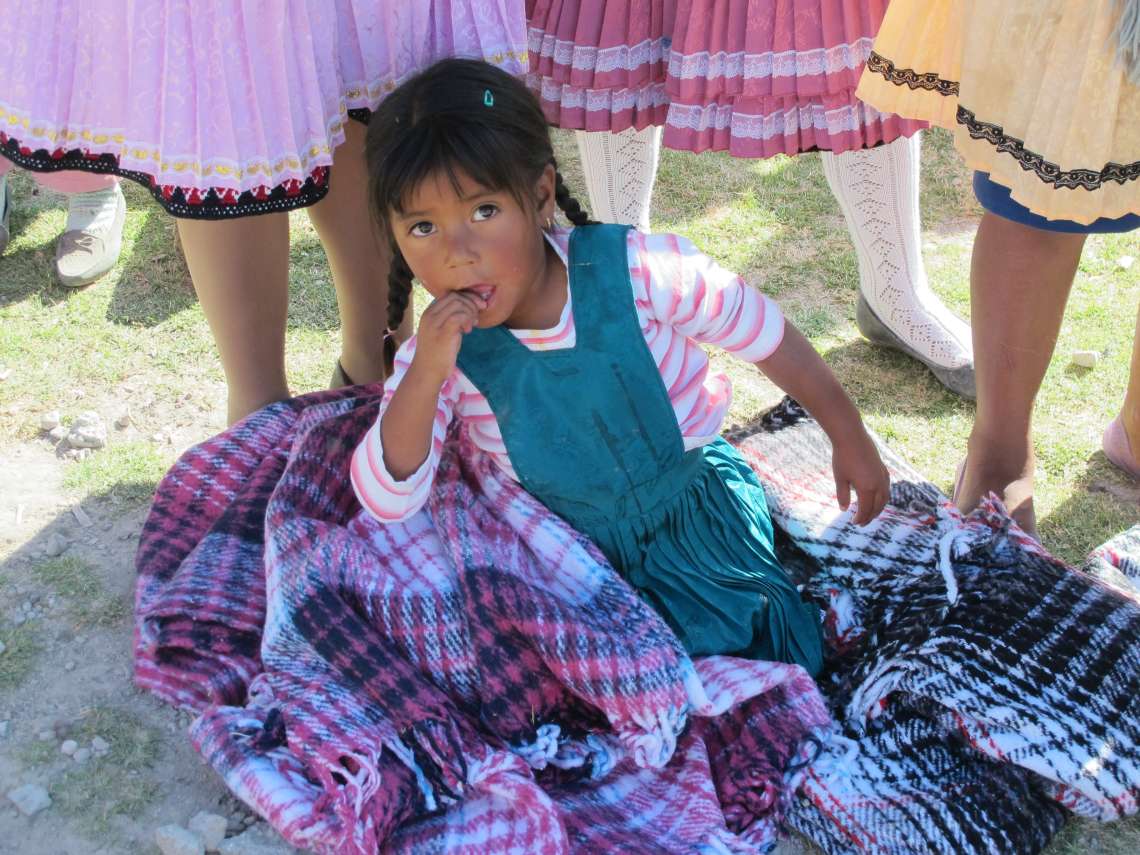 Niña peregrina hacia la Basílica de Guadalupe